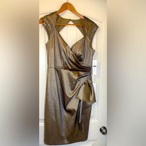 NWT Maggy London Golden Bronze Dress